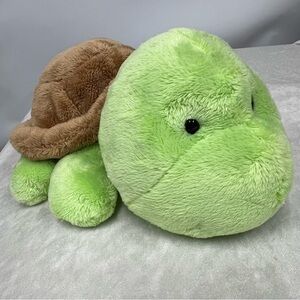 Russ Berrie Tuddles Lime Green baby Turtle Plush stuffed animal soft tiny eyes